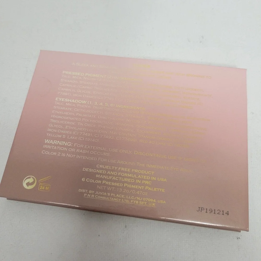 NEW No Box The Nudes by Juvia's Place‎ Eyeshadow Palette 6 Shades Neutrals